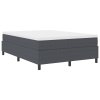 Boxspring postel tmavě šedá 160x200 cm z kordurového materiálu 3337418