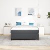 Boxspring postel tmavě šedá 160x200 cm z kordurového materiálu 3337418