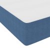 Postel s boxspringem s matrací modrá super king kordový materiál 3337480