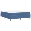 Postel s boxspringem s matrací modrá super king kordový materiál 3337480