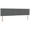 postel s box springem a matrací tmavě šedá 200x200 cm tkanina 3338637