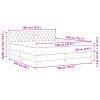 Boxspring postel s matrací Černá Super King Samet 3339124
