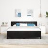 Boxspring postel s matrací Černá Super King Samet 3339124