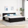 Boxspring postel s matrací Černá Super King Samet 3339124