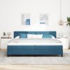Boxspring postel s matrací tmavě modrá 200x200 cm samet 3339132