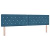 Boxspring postel s matrací tmavě modrá 200x200 cm samet 3339132