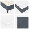 Postel s matrací Box Spring Tmavě šedá Jednolůžko Velvet 3339207