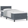 Postel s matrací Box Spring Tmavě šedá Jednolůžko Velvet 3339207