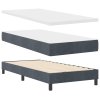 Postel s matrací Box Spring Tmavě šedá Jednolůžko Velvet 3339207