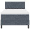 Postel s matrací Box Spring Tmavě šedá Jednolůžko Velvet 3339207