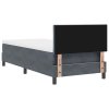 Postel s matrací Box Spring Tmavě šedá Jednolůžko Velvet 3339207
