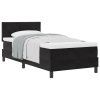 Postel Box Spring s matrací Černá Jednolůžko Samet 3339208