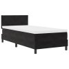 Postel Box Spring s matrací Černá Jednolůžko Samet 3339208