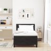 Postel Box Spring s matrací Černá Jednolůžko Samet 3339208