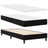 Postel Box Spring s matrací Černá Jednolůžko Samet 3339208