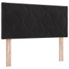 Postel Box Spring s matrací Černá Jednolůžko Samet 3339208