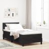 Postel Box Spring s matrací Černá Jednolůžko Samet 3339208