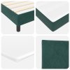 Postel s matrací Box Spring Tmavě zelená Jednolůžko Velur 3339209
