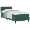 Postel s matrací Box Spring Tmavě zelená Jednolůžko Velur 3339209