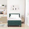 Postel s matrací Box Spring Tmavě zelená Jednolůžko Velur 3339209