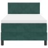 Postel s matrací Box Spring Tmavě zelená Jednolůžko Velur 3339209
