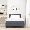 Box Spring Bed s matrací Tmavě šedá 120x200 cm Samet 3339231