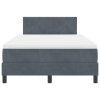 Box Spring Bed s matrací Tmavě šedá 120x200 cm Samet 3339231