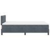Box Spring Bed s matrací Tmavě šedá 120x200 cm Samet 3339231