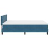 Boxspring postel s matrací tmavě modrá 140x190 cm samet 3339240