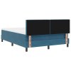 Boxspring postel s matrací tmavě modrá 140x190 cm samet 3339240