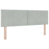 Boxspring postel s matrací Světle šedá 140x200 cm Samet 3339242