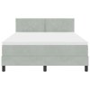 Boxspring postel s matrací Světle šedá 140x200 cm Samet 3339242