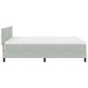 Boxspring postel s matrací Světle šedá 140x200 cm Samet 3339242