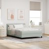 Boxspring postel s matrací Světle šedá 140x200 cm Samet 3339242