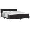 Boxspring postel s matrací černá super king samet 3339256