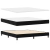 Boxspring postel s matrací černá super king samet 3339256