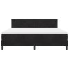 Boxspring postel s matrací černá super king samet 3339256