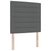 Postel s boxspringem a matrací Tmavě šedá 100x200 cm Tkanina 3339288