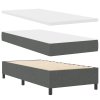 Postel s boxspringem a matrací Tmavě šedá 100x200 cm Tkanina 3339288