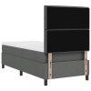 Postel s boxspringem a matrací Tmavě šedá 100x200 cm Tkanina 3339288