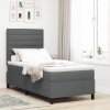 Postel s boxspringem a matrací Tmavě šedá 100x200 cm Tkanina 3339288