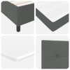 Postel s box springem a matrací tmavě šedá 160x200 cm tkanina 3339400