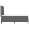 Postel s box springem a matrací tmavě šedá 160x200 cm tkanina 3339400