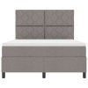 Postel s boxspringem s matrací taupe 140x190 cm tkanina 3339466