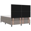 Postel s boxspringem s matrací taupe 140x190 cm tkanina 3339466