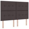 Boxspring postel s matrací Tmavě hnědá 140x190 cm Textil 3339619