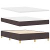Boxspring postel s matrací Tmavě hnědá 140x190 cm Textil 3339619