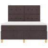Boxspring postel s matrací Tmavě hnědá 140x190 cm Textil 3339619