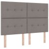 Postel s boxspringem a matrací taupe 140x190 cm textilie 3339620