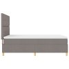 Postel s boxspringem a matrací taupe 140x190 cm textilie 3339620